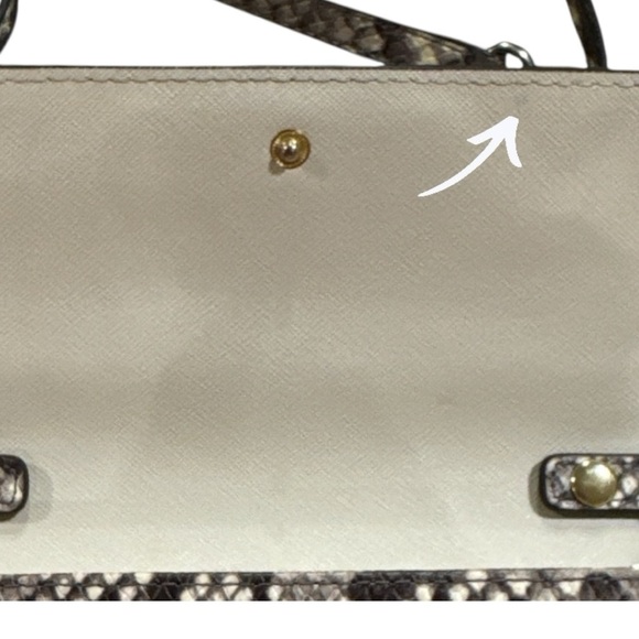 Two-Piece Michael Kors Snakeskin Satchel & Crossbody Bag Set | Day to Night - Picture 14 of 15